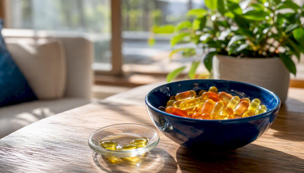 Softgel capsules for CoQ10 supplements