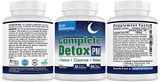 Longevity Complete Detox PM: Gentle whole body detox with support for liver, colon, lymph, kidney and deep relaxation. Best detox supplement.