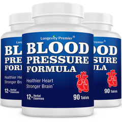 [3-Bottle Value Pack] Longevity Blood Pressure Formula [90 tablets]