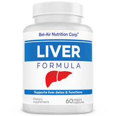 Liver Formula: Liver cleanse, detox and support supplement with milk thistle, dandelion, artichoke, beetroot, chanca piedra, chicory root and more natural herbs.