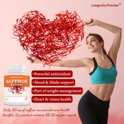 Longevity Saffron Extract: Boost your mood and full health potential with saffron extract!