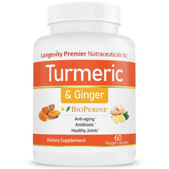 Turmeric Curcumin with Ginger & Bioperine - Healthy Joints, anti-inflammatory, antioxidant and anti-aging