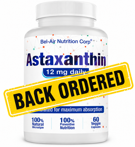 Astaxanthin 12mg herbal ingredients to boost absorption. Antioxidants for joint, heart, skin, vision and immune health.