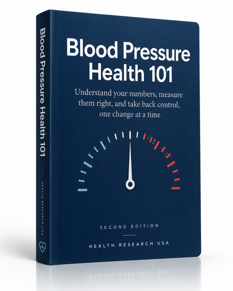 Blood Pressure Health 101: Understand your numbers. Build healthier habits. Take a more informed role in your health. Complete 164 page guide with free email delivery