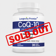 Longevity CoQ10 with better absorption for healthy heart & energy 200 mg. Extra strength. Natural supplementation of Coenzyme Q10.