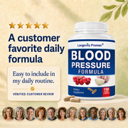 Longevity Blood Pressure Formula [150 Capsules]: Natural blood pressure supplement. Best supplement for  blood pressure with  hawthorn, kudzu, antto, garlic, rutin, sage and more.