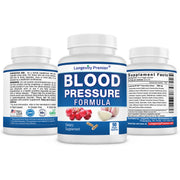 [3-Bottle Value Pack] Longevity Blood Pressure Formula (90 caps x 3 bottles)