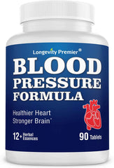 Longevity Blood Pressure Formula [90 tablets]: Blood Pressure Supplement with natural herbs traditionally used for blood pressure.