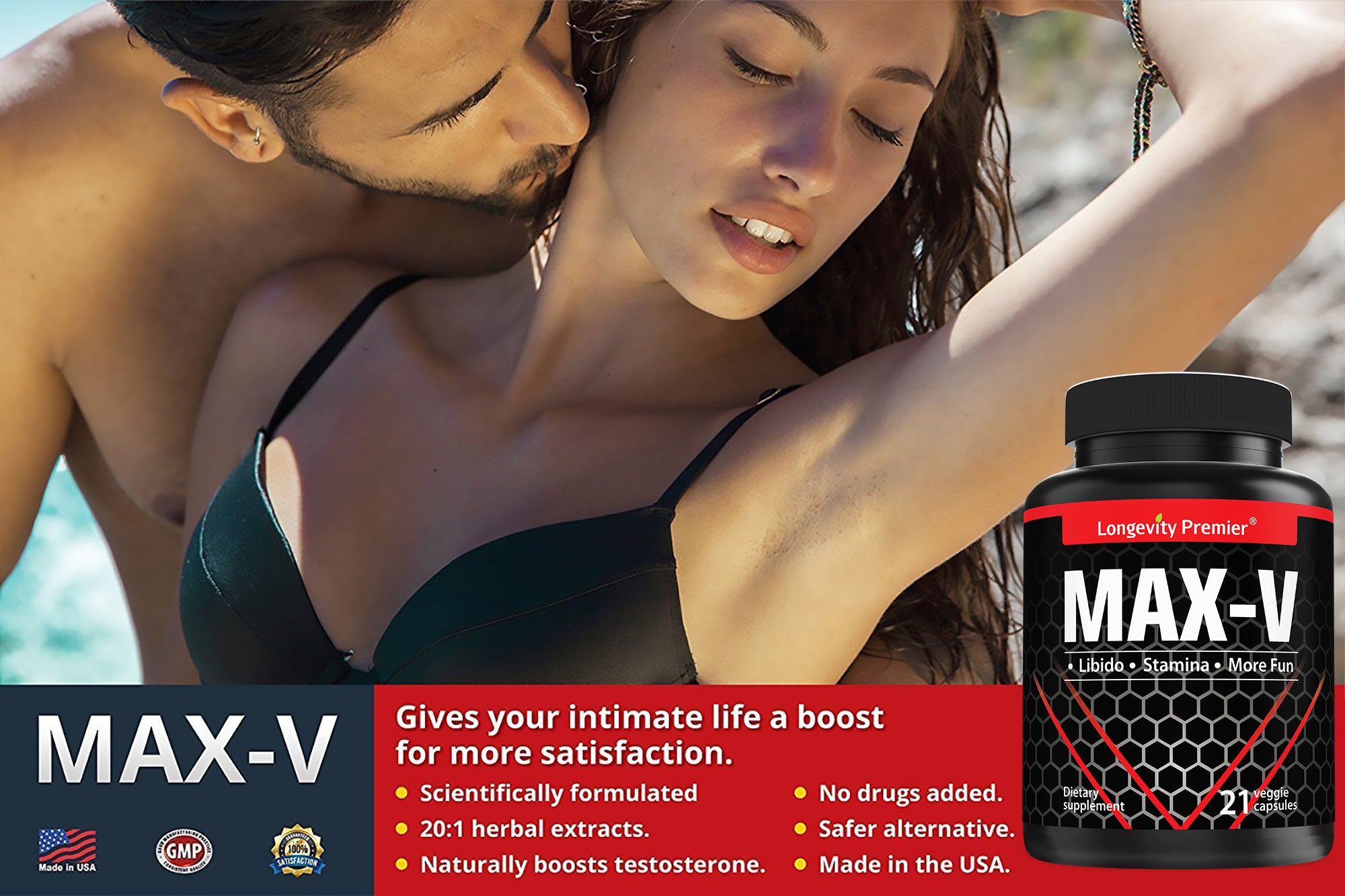 thumbnail image 2 of Rovita Male Enhancement Stamina Pills – Testosterone Booster With L-Arginine, Maca, Tongkat Ali – 60 Capsules 2 of 6