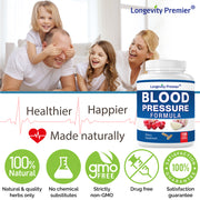 [3-Bottle Bonus Pack] Longevity Blood Pressure Formula 150 caps x 3 Bottles with 1 Free Bottle of CoQ10 [200 mg]