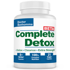 Longevity Complete Detox [BETA 21 Caps]: Quick cleanse for toxin buildup and digestive relief.  Supports weight loss.