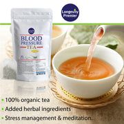 Longevity Blood Pressure Herbal Tea, teabags, 45 count package
