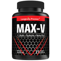 Max-V [21 capsules package]: Male performance enhancement. Natural herbs for stamina, libido and testosterone.