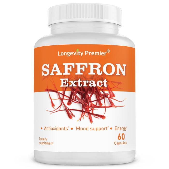 Longevity Saffron Extract: Boost your mood and full health potential with saffron extract!
