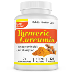Turmeric Curcumin: 95% curcuminoids. Healthy joints and comfort. High potency with better absorption. 120 veggie caps.